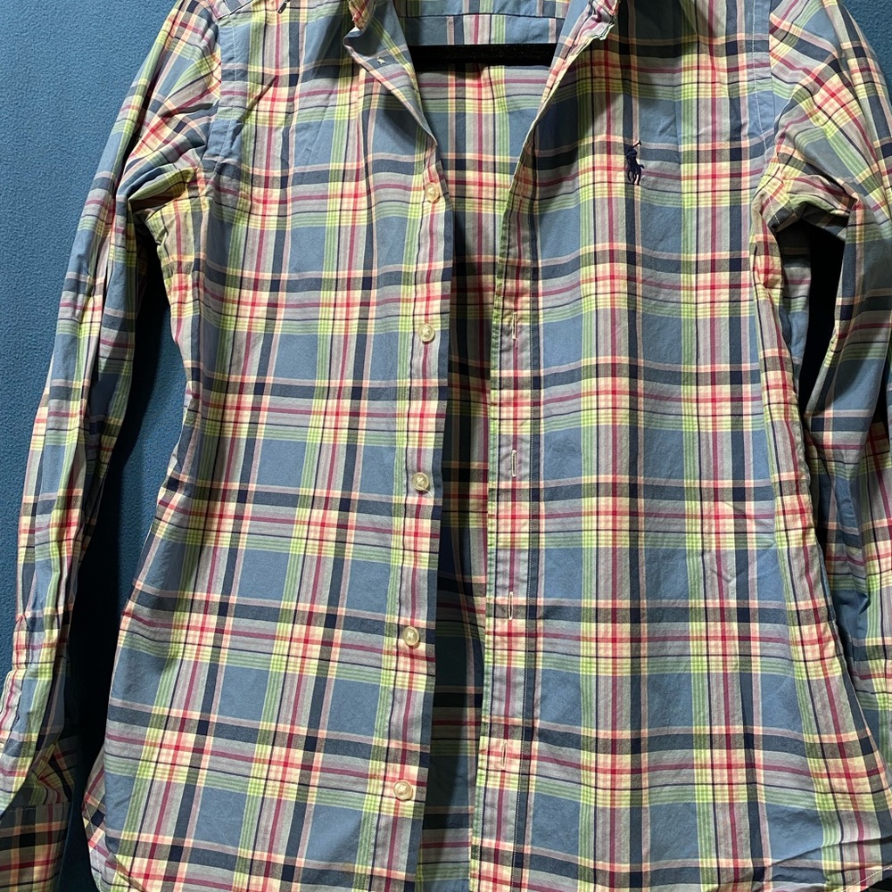 Used Ralph Lauren Sport cotton shirt with front buttons size 8 good condition